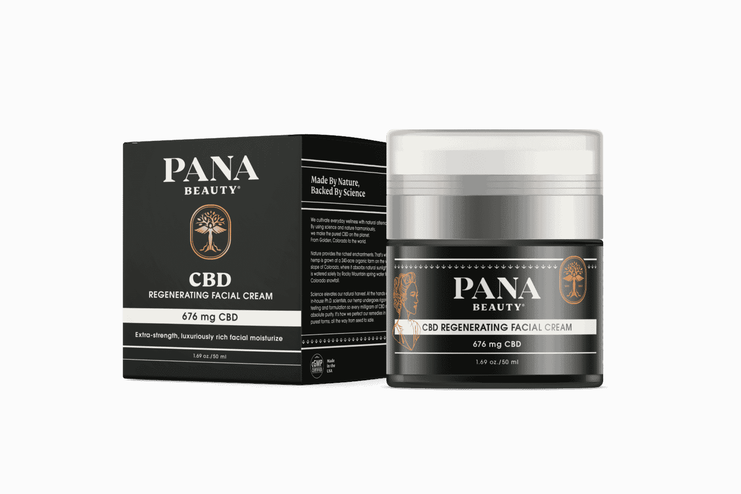 panacea cbd beauty packaging